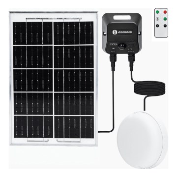 Aigostar - LED солнечный потолочный светильник с датчиком LED/70W/3,7V 6000 mAh IP65 + пульт дистанционного управления