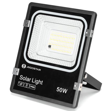 Aigostar - LED солнечный прожектор LED/50W/3,2V 1200mAh 3000K/4000K/6500K IP66 + пульт дистанционного управления