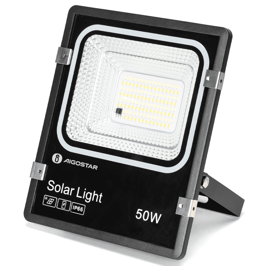 Aigostar - LED солнечный прожектор LED/50W/3,2V 1200mAh 3000K/4000K/6500K IP66 + пульт дистанционного управления