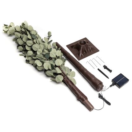 Aigostar - LED сонячна декоративна гірлянда 285 LED/3,8 м IP65 1200 мАг тепле біле світло евкаліпт