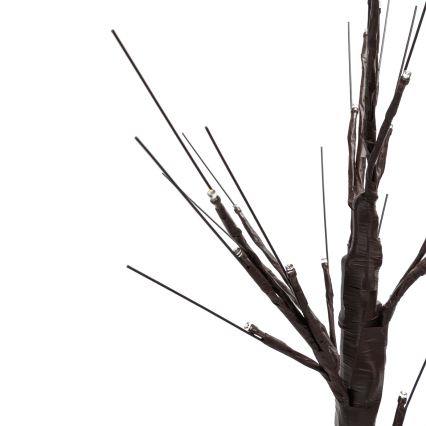 Aigostar - LED сонячна декоративна лампа 24xLED/2,6м IP65 300 мАг тепле біле світло, дерево