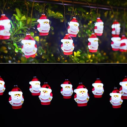 Aigostar - сонячна LED гірлянда 10xLED/3,8 m IP44 холодний білий 400 mAh