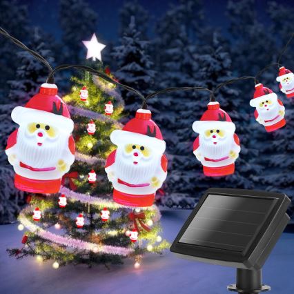Aigostar - сонячна LED гірлянда 10xLED/3,8 m IP44 холодний білий 400 mAh
