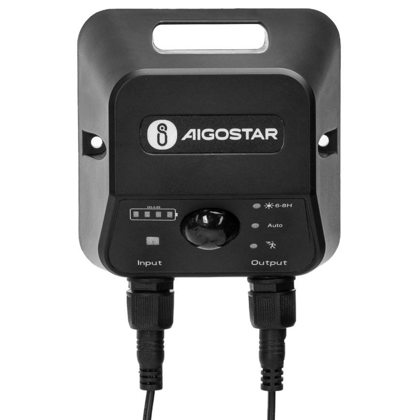 Aigostar - сонячна LED-люстра з датчиком 2xLED/70W/12V 12000 mAh 6500K діам. 23,5 см + пульт дистанційного керування