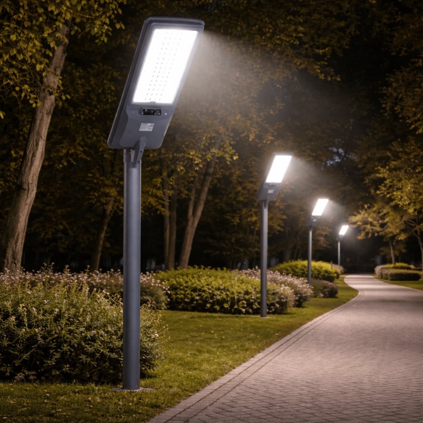 Aigostar - світлодіодна сонячна вулична лампа з датчиком LED/400W/3,2V 4800mAh + пульт дистанційного керування