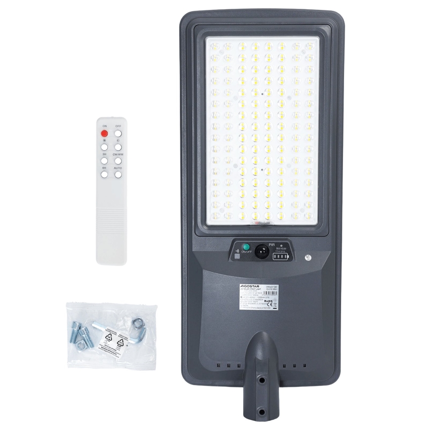 Aigostar - світлодіодна сонячна вулична лампа з датчиком LED/400W/3,2V 4800mAh + пульт дистанційного керування