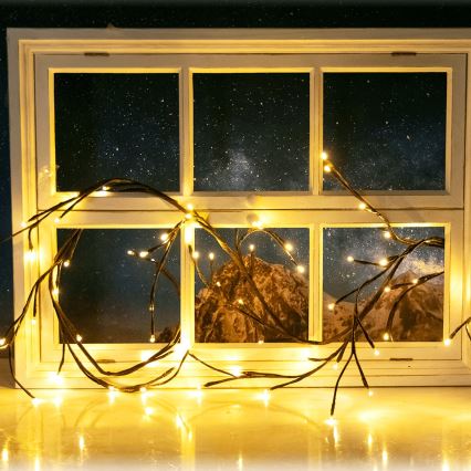 Aigostar - Світлодіодний сонячний гірлянд 72xLED/4м IP65 300 мАг тепле біле світло для гілок дерев