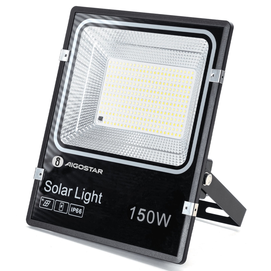 Aigostar - Сонячний світлодіодний прожектор LED/150W/3,2V 3000mAh 3000K/4000K/6500K IP66 + пульт дистанційного керування