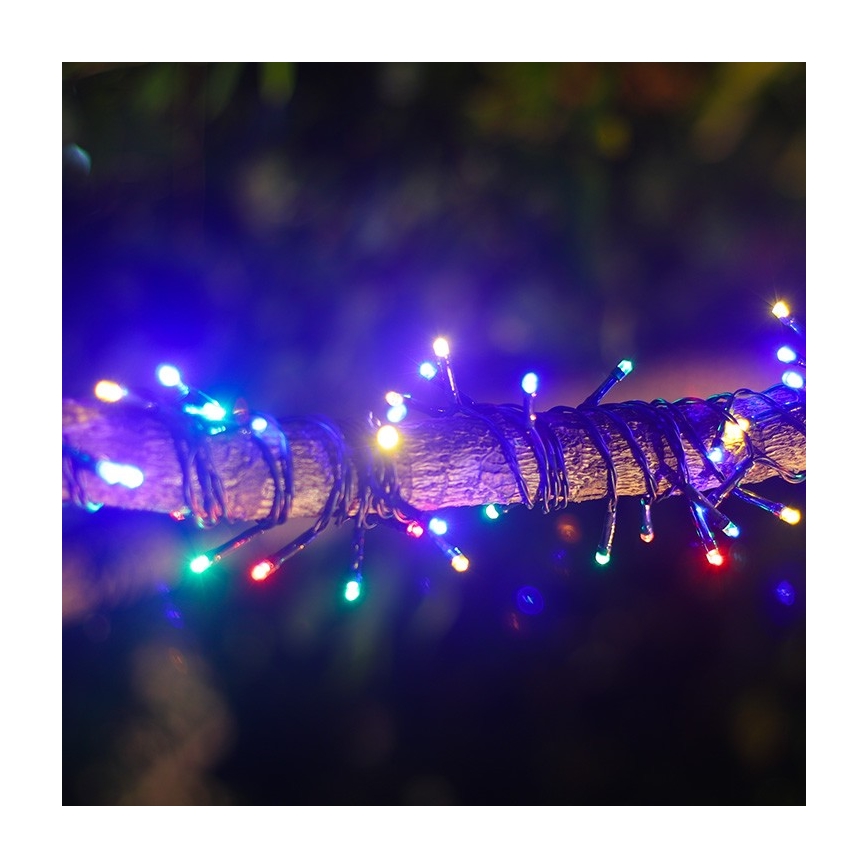 Aigostar - Світлодіодний сонячний різдвяний гірлянд 100xLED/8 функцій 12м IP65 багатокольоровий