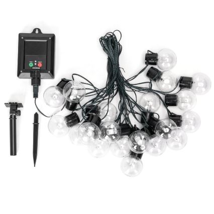 Aigostar - Світлодіодний сонячний різдвяний гірлянд 20xLED/8 функцій 11,5 м IP65 багатокольоровий