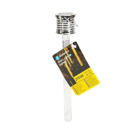 Aigostar - Світильник на сонячній батареї LED/0,006W/1,2V хром 2700K IP44 40 mAh