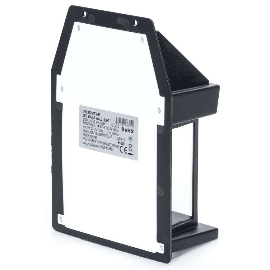 Aigostar - LED сонячний світильник LED/10W/3,7V 800 mAh IP65