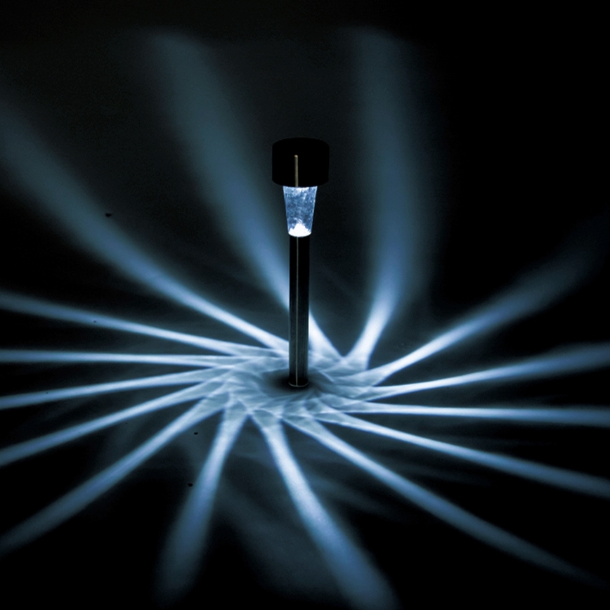 Aigostar - LED сонячний світильник LED/2V IP44 40 mAh матовий хром