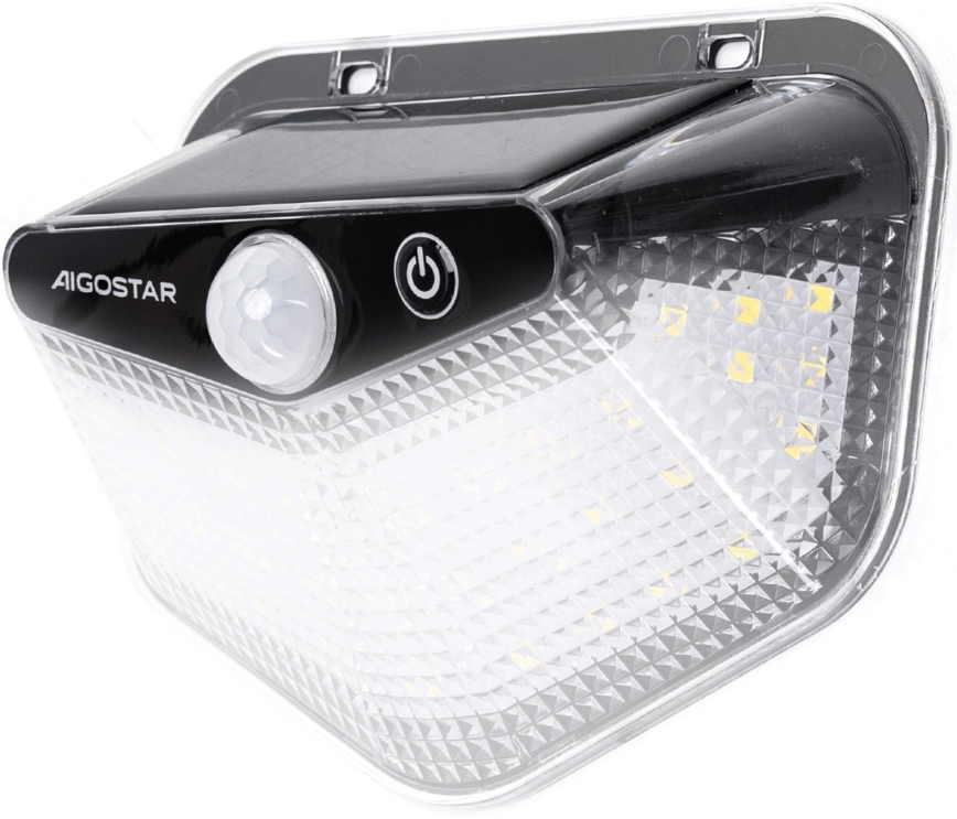 Aigostar - LED сонячний світильник з датчиком LED/3,7V 6500K 500 mAh IP65 чорний