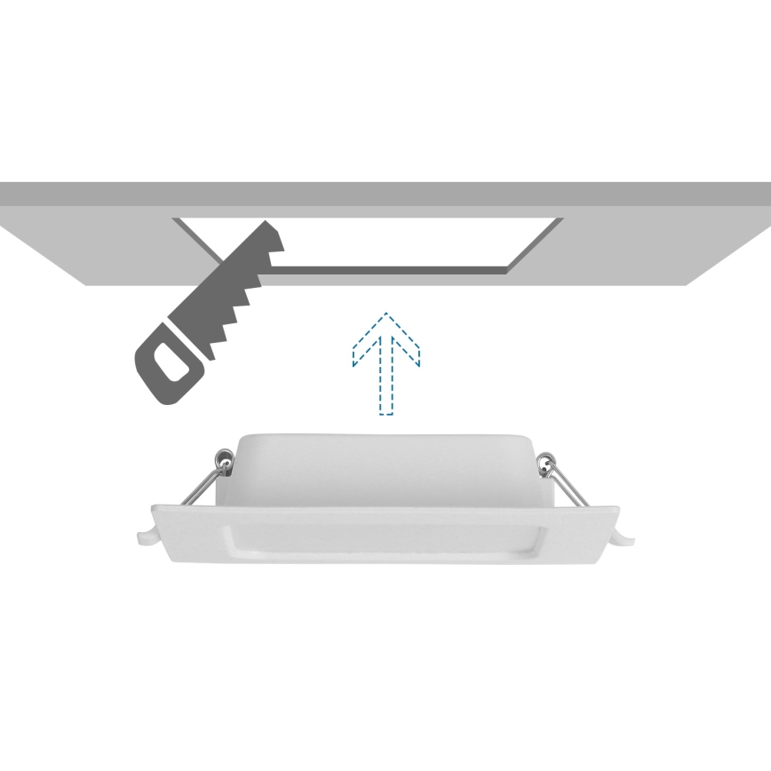 Aigostar - LED Стельове світло LED/6W/230V 6500K 12x12 см біле