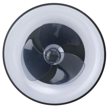Aigostar - LED Стельовий світильник з вентилятором та регулюванням яскравості MESH LED/40W/230V 2700-6500K чорний + пульт дистанційного керування