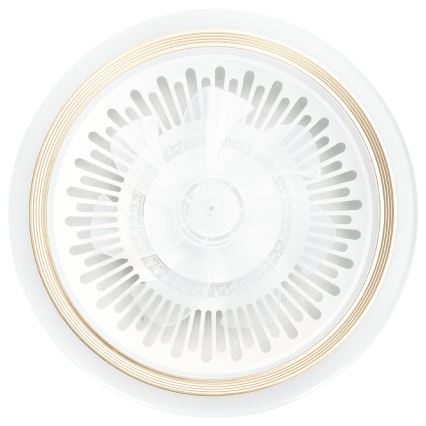 Aigostar - LED Стельовий вентилятор з регулюванням яскравості LED/40W/230V 2700/4000/6500K діаметр 50 см + пульт дистанційного керування білий