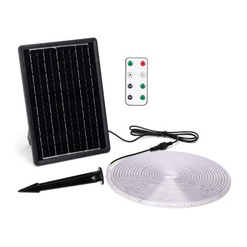 Aigostar - LED стрічка з регулюванням яскравості на сонячній батареї LED/10W/3,2V 10 м 6500K IP65 + пульт дистанційного керування