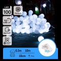 Aigostar - LED уличная гирлянда 100xLED/3xAA/8 функций 10,3 m IP44 холодный белый