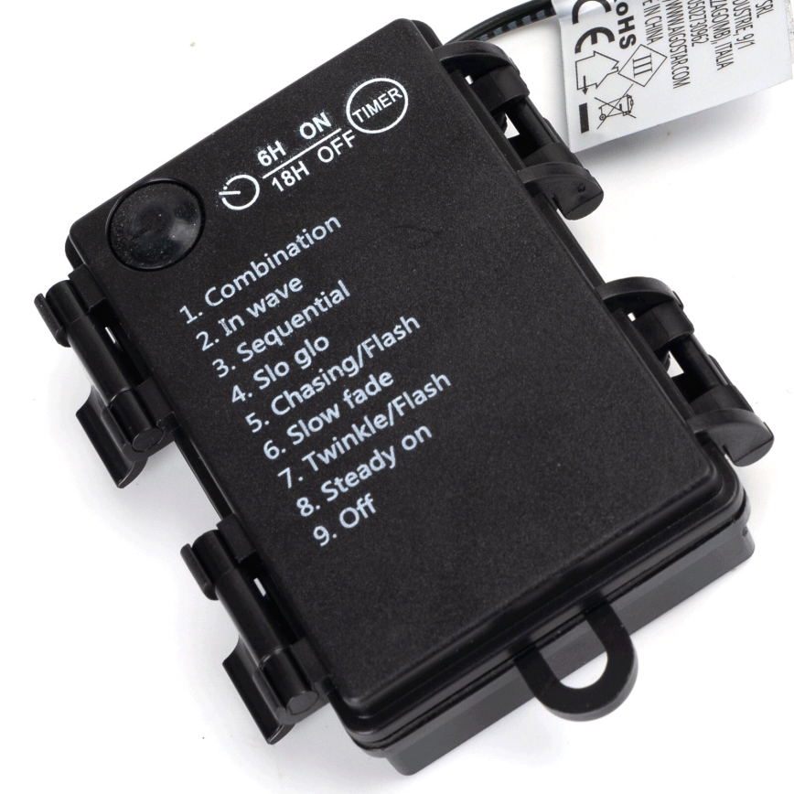 Aigostar - Светодиодная уличная рождественская гирлянда 150xLED/8 функций 3xAA 15,3 м IP44 многоцветная