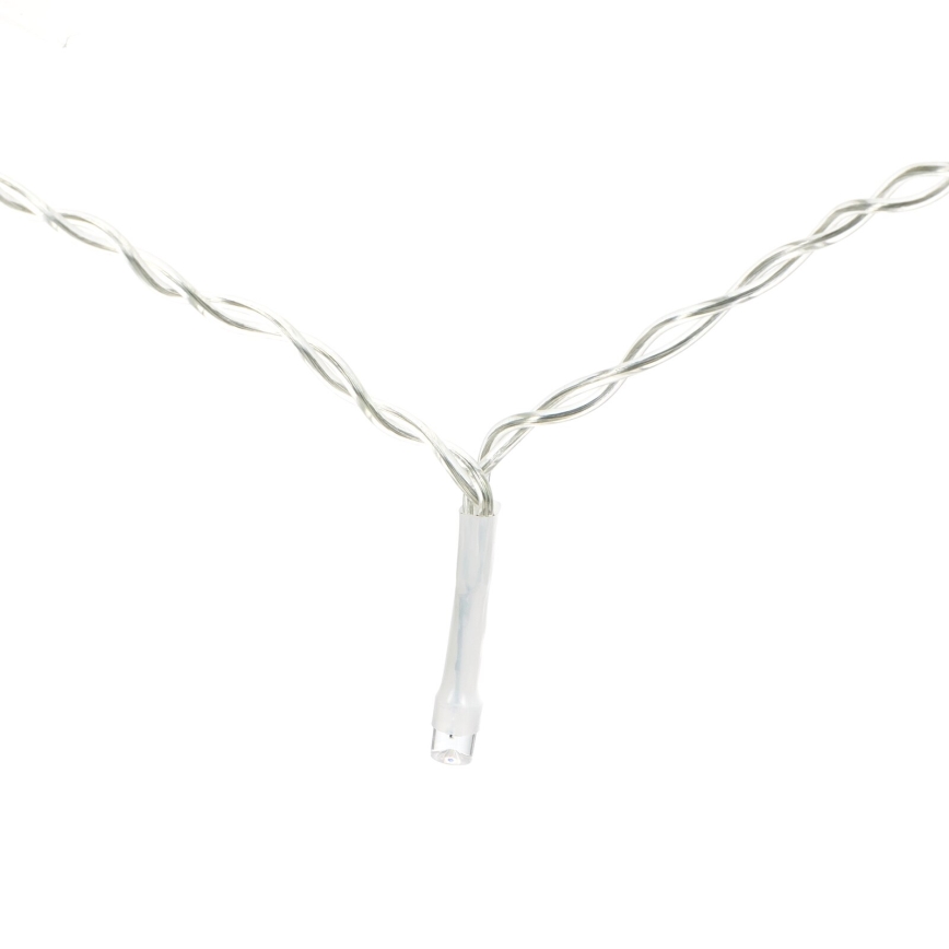 Aigostar-LED Наружная рождественская гирлянда 300xLED/8 функций 3xAA 6x2м IP44 холодный белый