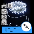 Aigostar - LED уличная гирлянда 50xLED/8 функций 8m IP44 холодный белый