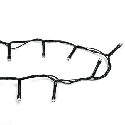 Aigostar - Уличная светодиодная рождественская гирлянда, 400 светодиодов/8 режимов, питание от 4×AA, длина 20,3 м, IP44, холодный белый