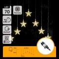 Aigostar - LED уличная рождественская гирлянда 70xLED/230V 1,2x1m IP44 тёплый белый в форме звёзд