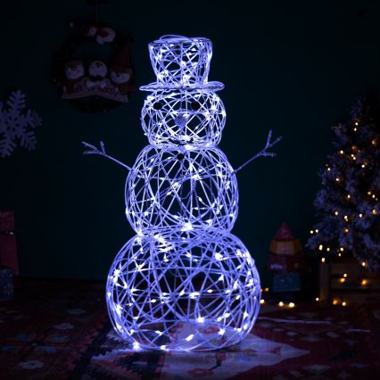 Aigostar - Уличная рождественская LED-декорация «Снеговик», 3,6 Вт, 31 светодиод, 230 В, 6500 К, 60 см, IP44
