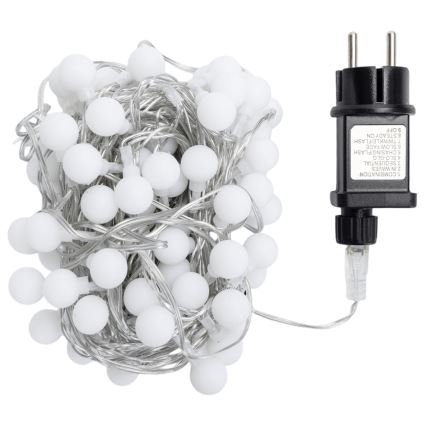 Aigostar - LED наружная декоративная гирлянда 100 светодиодов/8 режимов 10m IP44 холодный белый