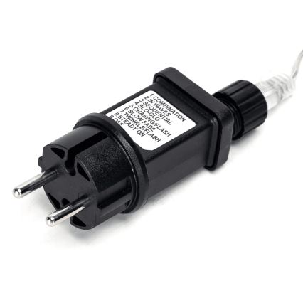 Aigostar - LED вулична гірлянда 200xLED/8 режимів 23m IP44 холодне біле світло