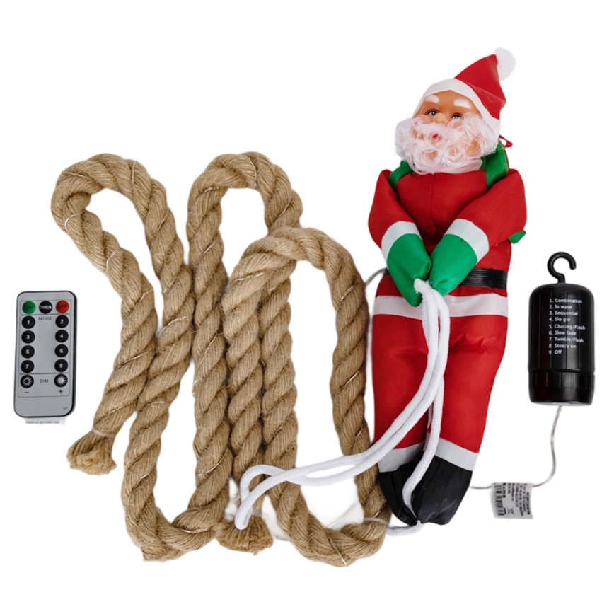 Aigostar - LED вулична різдвяна декорація LED/4xAA IP44 парашут Санта-Клаус