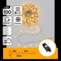 Aigostar - LED вулична різдвяна гірлянда 100xLED/8 функцій 5,3m IP44 теплий білий