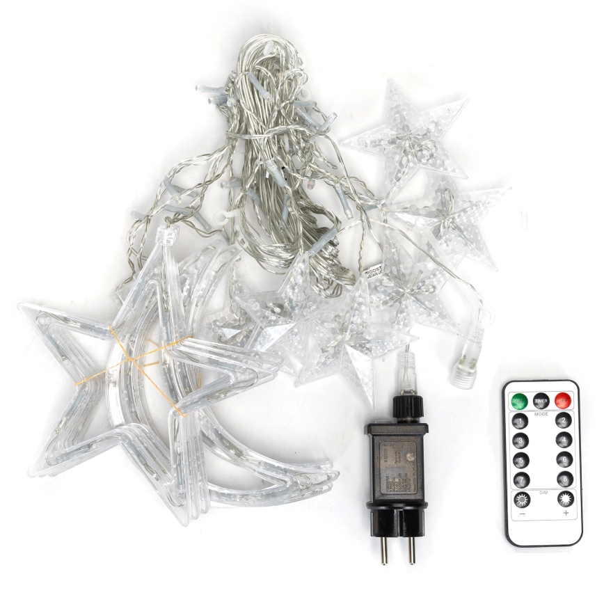 Aigostar - LED вулична гірлянда 120xLED/6W/230V/8 функцій 3x0,6m IP44 тепле біле + пульт дистанційного керування