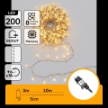 Aigostar - LED вулична різдвяна гірлянда 200xLED/8 режимів 13m IP44 тепле біле світло