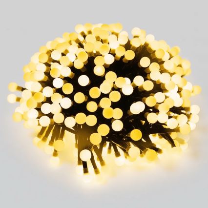Aigostar - LED вулична різдвяна гірлянда 50xLED/8 функцій 8м IP44 тепле біле