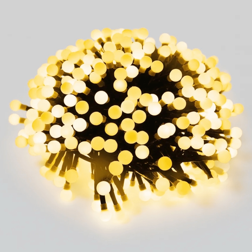 Aigostar - LED вулична різдвяна гірлянда 50xLED/8 функцій 8м IP44 тепле біле
