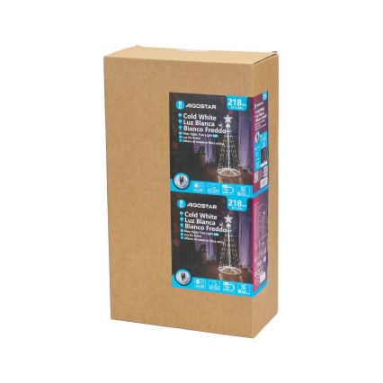 Aigostar - LED вулична різдвяна прикраса LED/3,6W/230V 150 cm IP44 холодна біла