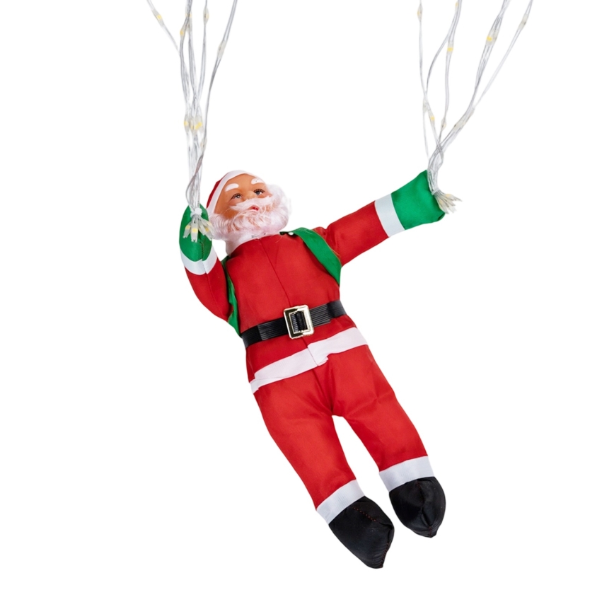 Aigostar - LED вулична різдвяна прикраса LED/3xAA IP44 Санта Клаус