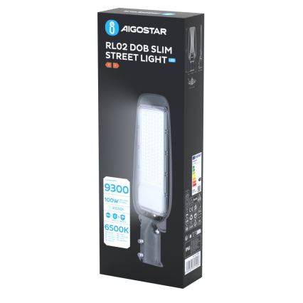 Aigostar - LED вуличний світильник SLIM LED/100W/230V 6500K IP65