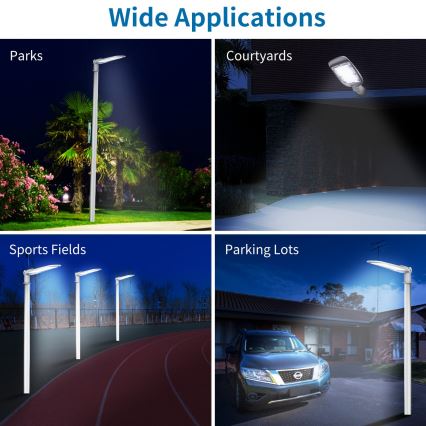 Aigostar - LED вуличний світильник SLIM LED/200 Вт/230 В 6500 К IP65