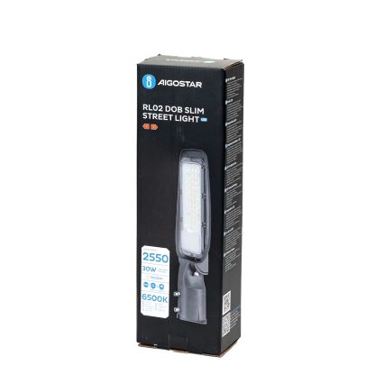 Aigostar - LED вуличний світильник SLIM LED/30W/230V 6500K IP65
