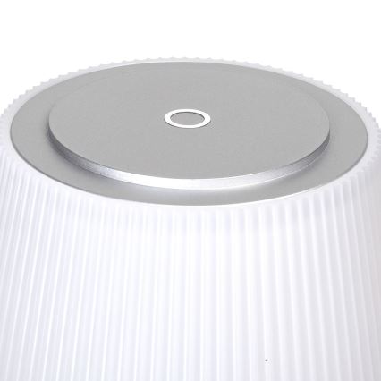 Aigostar - LED Вулична акумуляторна настiльна лампа з регулюванням яскравостi LED/4W/5V 3600mAh білий/матовий хром IP54