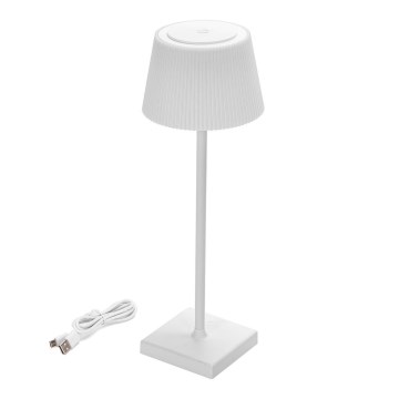 Aigostar - LED Вулична акумуляторна настiльна лампа з регулюванням яскравостi LED/4W/5V 3600mAh білий IP54