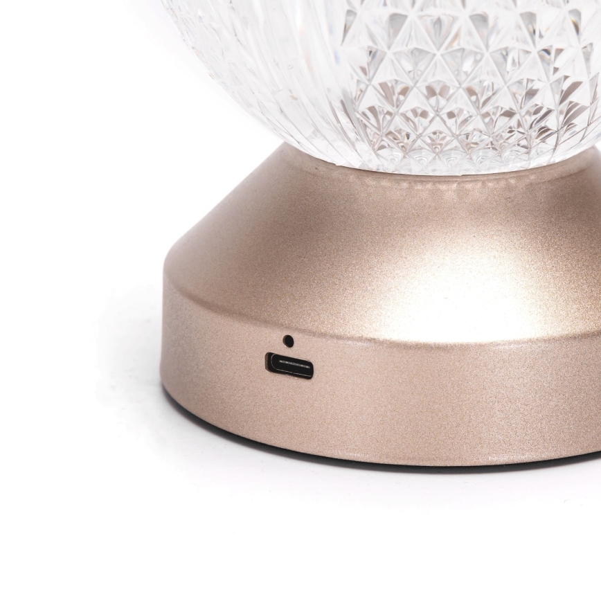 Aigostar - LED Настільна акумуляторна лампа з регулюванням яскравості LED/1W/5V 2700/4000/6500K 1800mAh 13,5 см