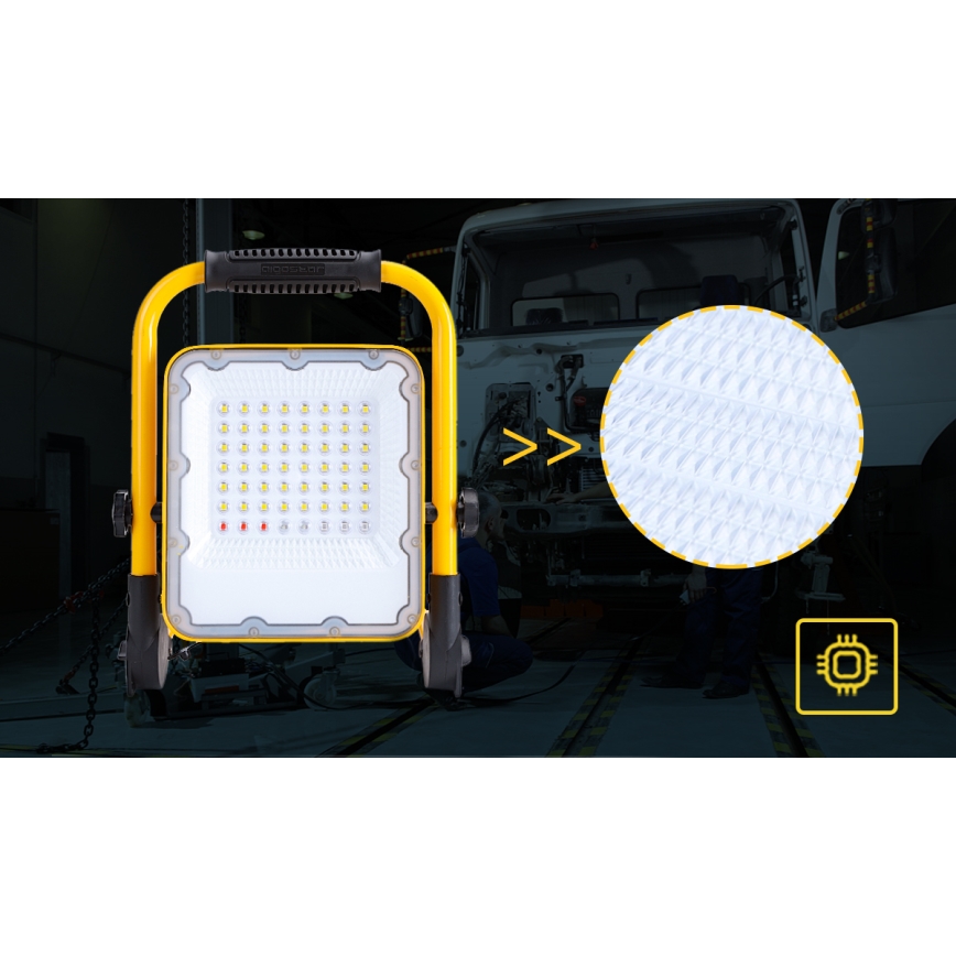 Aigostar - LED з регулюванням яскравості акумуляторна прожектор LED/100W/5V 6500K IP65 1500mAh