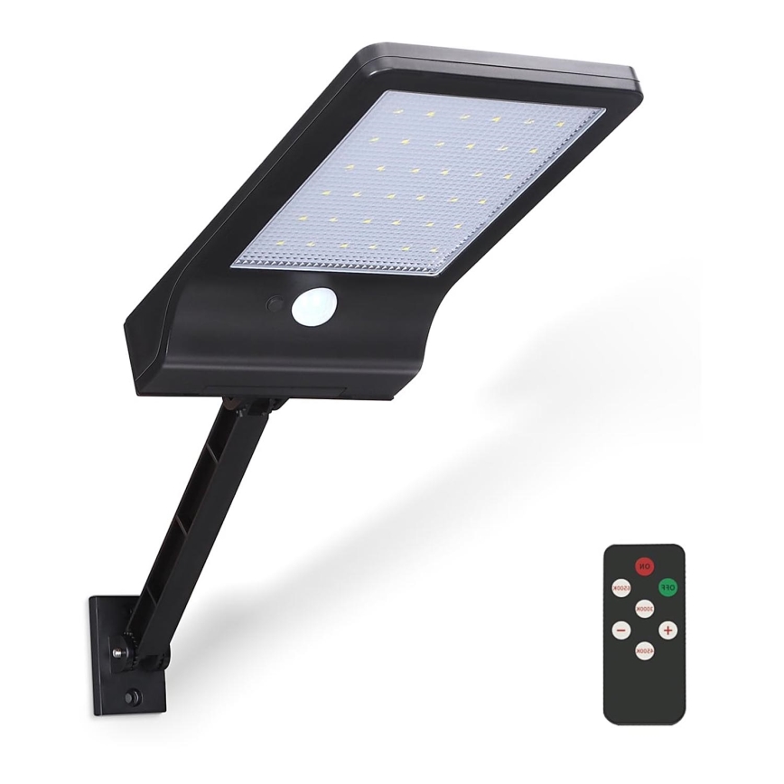 Aigostar - LED з регулюванням яскравості сонячна лампа з датчиком LED/2,3W/5,5V IP65 1800 mAh + пульт дистанційного керування