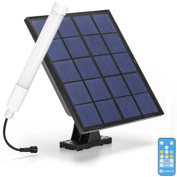 Aigostar - LED з регулюванням яскравості трубка із сонячною панеллю LED/3,2V 3000K/4000K/6500K IP65 + пульт дистанційного керування