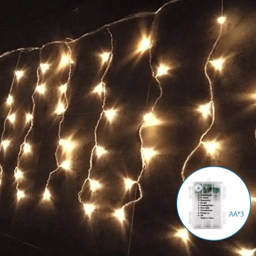 Aigostar - LED зовнішній різдвяний гірлянд 200xLED/8 функцій 13x0,4м IP44 тепле біле світло