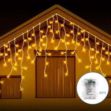 Aigostar - LED Зовнішній різдвяний гірлянд 200xLED/8 функцій 13x0,6м IP44 тепле біле світло